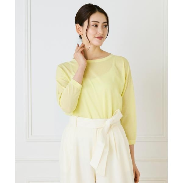 イネド（INED）/《大きいサイズ》オーバーサイズボートネックニット