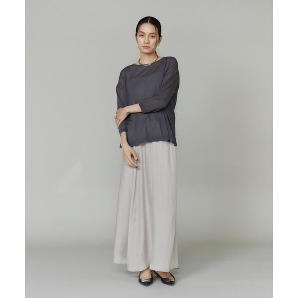 イネド（INED）/《大きいサイズ》オーバーサイズボートネックニット