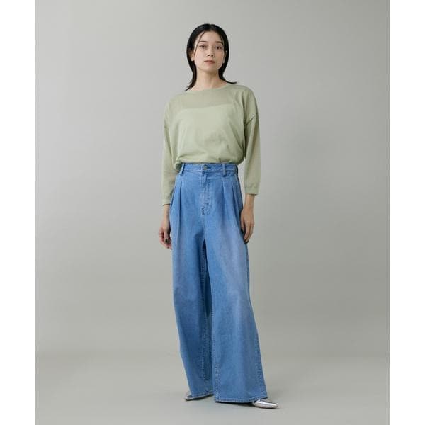 イネド（INED）/《大きいサイズ》オーバーサイズボートネックニット