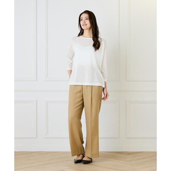 イネド（INED）/《大きいサイズ》オーバーサイズボートネックニット