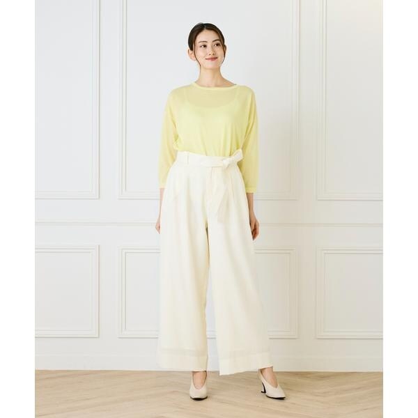 イネド（INED）/《大きいサイズ》オーバーサイズボートネックニット