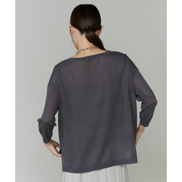 イネド（INED）/《大きいサイズ》オーバーサイズボートネックニット