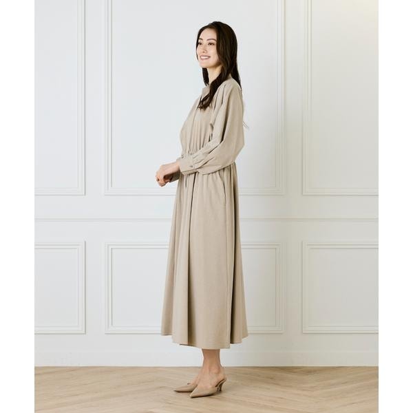 イネド（INED）/《大きいサイズ》バンドカラーワンピース