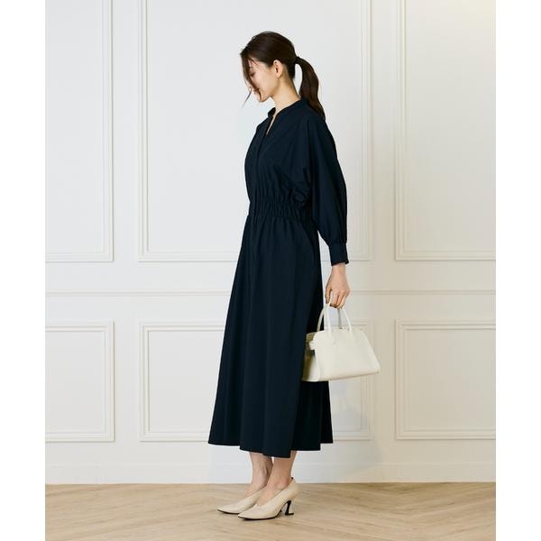 イネド（INED）/《大きいサイズ》バンドカラーワンピース