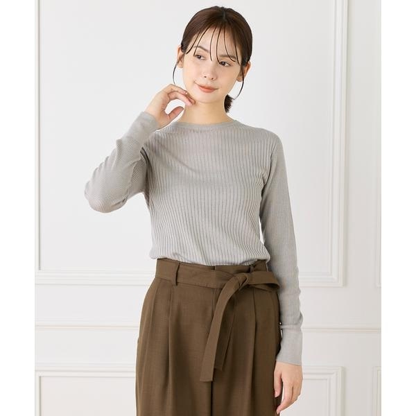 イネド（INED）/《Cuoo》ホールガーメントクルーネックリブニット