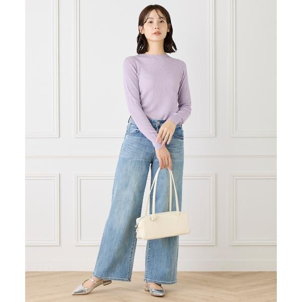 イネド（INED）/《Cuoo》ホールガーメントクルーネックリブニット