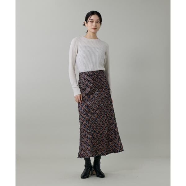 イネド（INED）/《Cuoo》ホールガーメントクルーネックリブニット