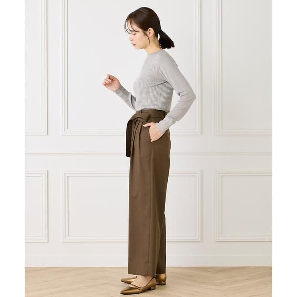 イネド（INED）/《Cuoo》ホールガーメントクルーネックリブニット