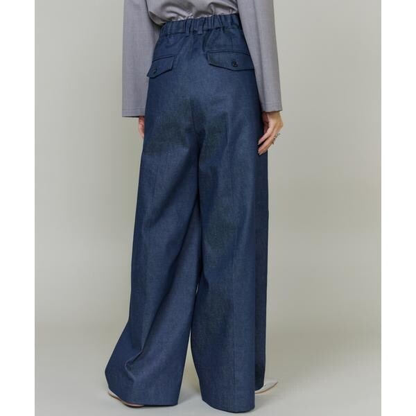 イネド（INED）/《三尋木奈保コラボ・Oggi11月号掲載商品》大人ワイドデニムパンツ