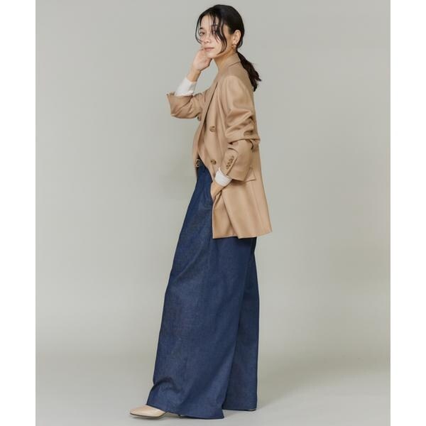 イネド（INED）/《三尋木奈保コラボ・Oggi11月号掲載商品》大人ワイドデニムパンツ