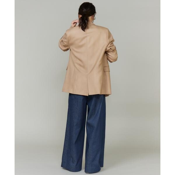 イネド（INED）/《三尋木奈保コラボ・Oggi11月号掲載商品》大人ワイドデニムパンツ