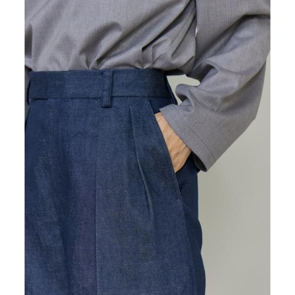 イネド（INED）/《三尋木奈保コラボ・Oggi11月号掲載商品》大人ワイドデニムパンツ