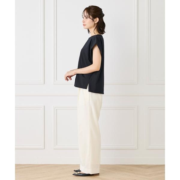 イネド（INED）/《大きいサイズ》ショートスリーブコクーントップス