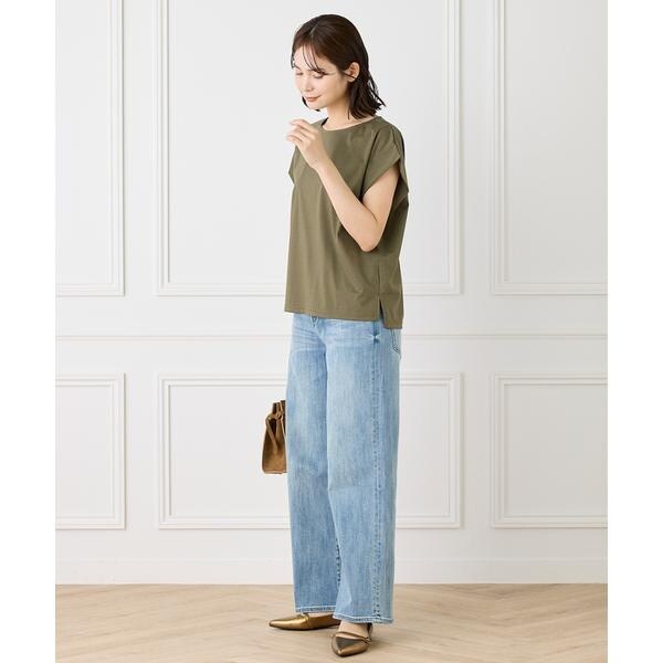 イネド（INED）/《大きいサイズ》ショートスリーブコクーントップス