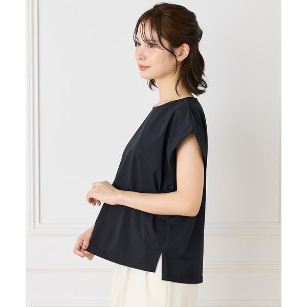 イネド（INED）/《大きいサイズ》ショートスリーブコクーントップス