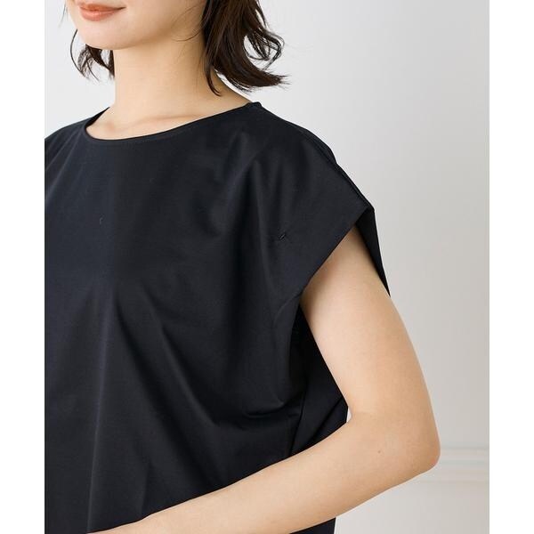 イネド（INED）/《大きいサイズ》ショートスリーブコクーントップス