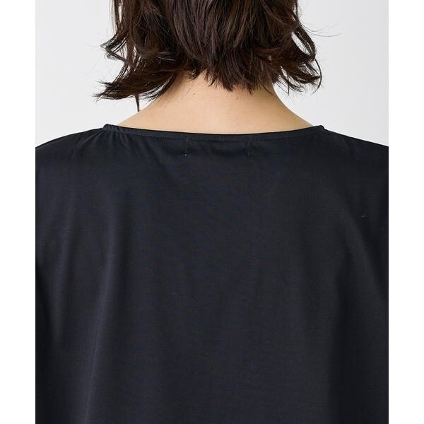 イネド（INED）/《大きいサイズ》ショートスリーブコクーントップス