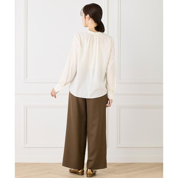 イネド（INED）/《大きいサイズ》Vネックブラウス