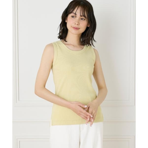 イネド（INED）/コットンリブタンクトップ《YVON》