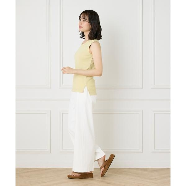 イネド（INED）/コットンリブタンクトップ《YVON》