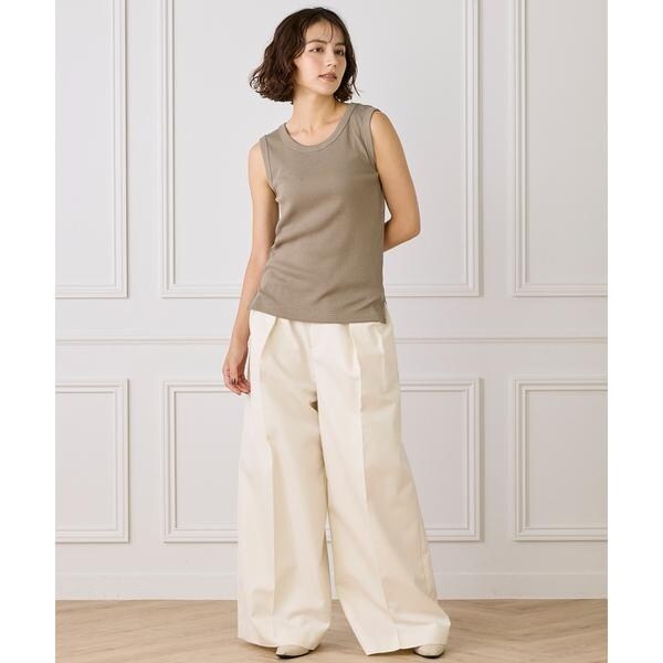 イネド（INED）/コットンリブタンクトップ《YVON》