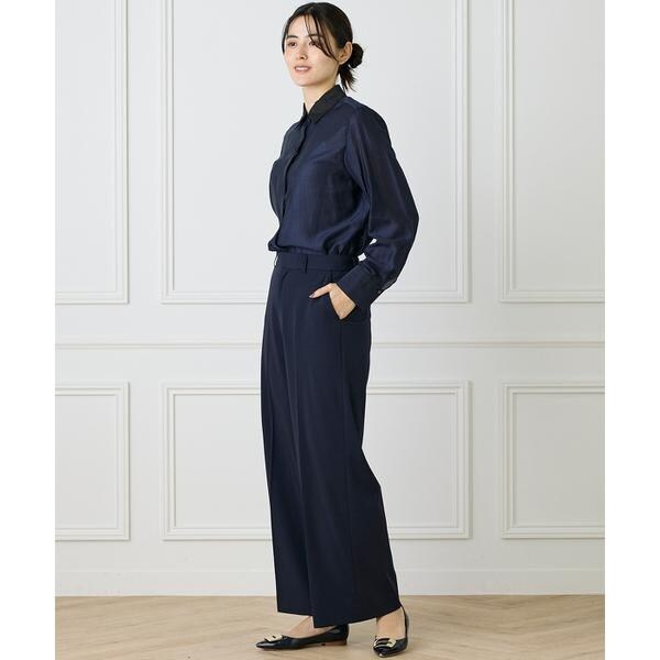 イネド（INED）/《大きいサイズ》セミワイドパンツ