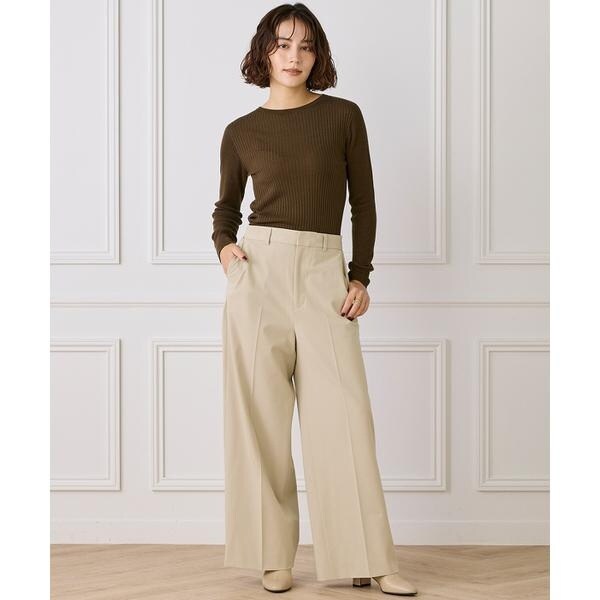 イネド（INED）/《大きいサイズ》セミワイドパンツ