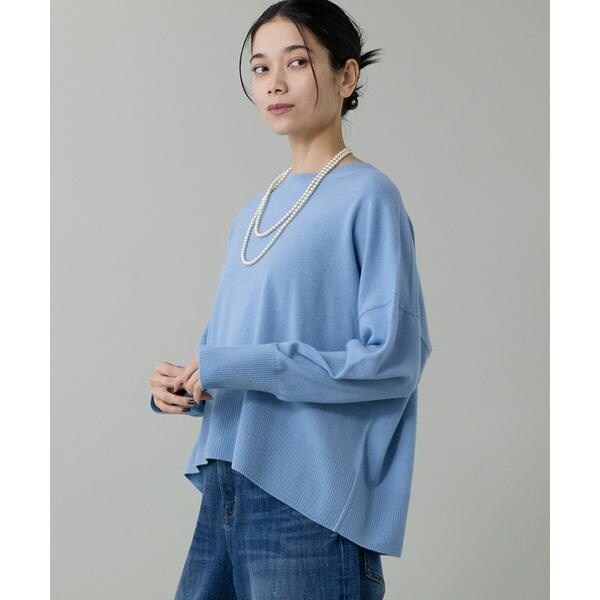 イネド（INED）/《大きいサイズ》クルーネックプルオーバーニット