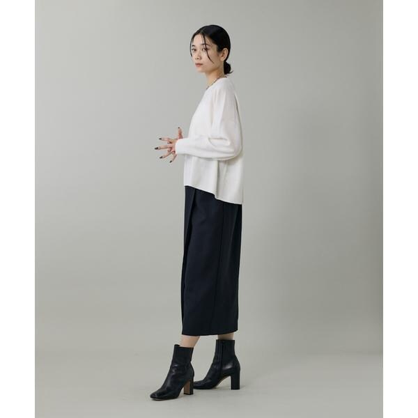 イネド（INED）/《大きいサイズ》クルーネックプルオーバーニット