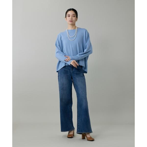 イネド（INED）/《大きいサイズ》クルーネックプルオーバーニット