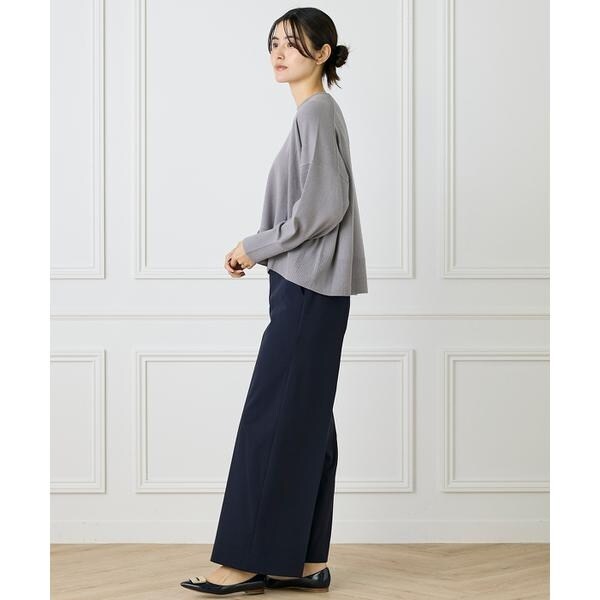 イネド（INED）/《大きいサイズ》クルーネックプルオーバーニット