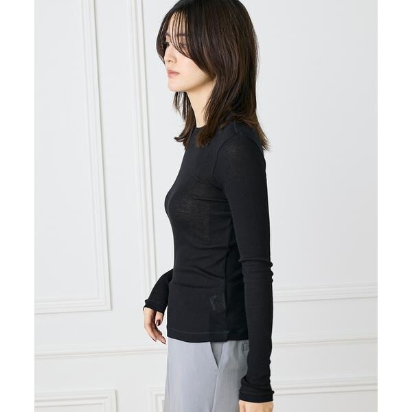 イネド（INED）/《大きいサイズ》クルーネックテレコカットソー