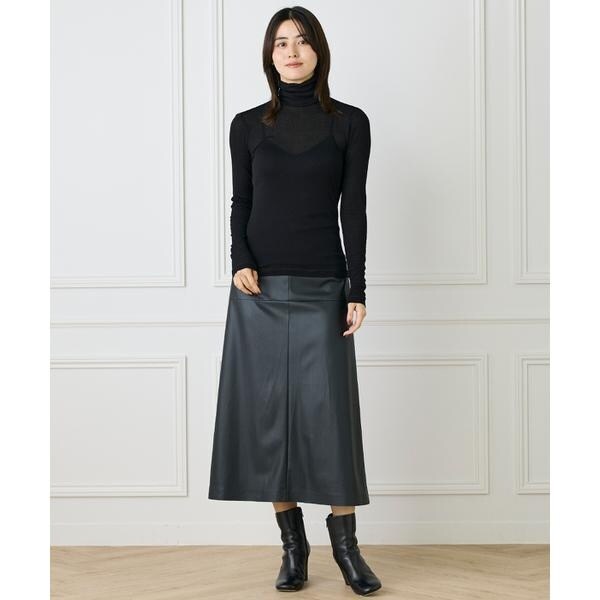 イネド（INED）/《大きいサイズ》ハイネックロングTシャツ