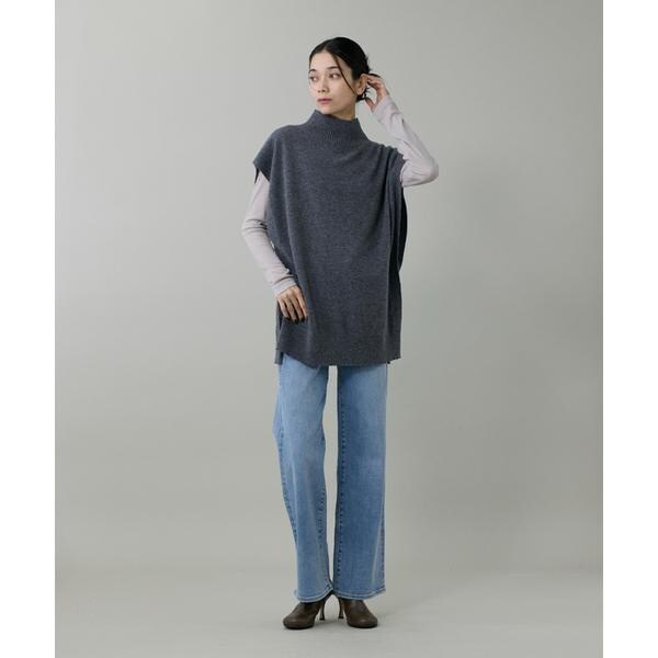 イネド（INED）/《大きいサイズ》ハイネックロングTシャツ