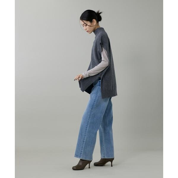 イネド（INED）/《大きいサイズ》ハイネックロングTシャツ