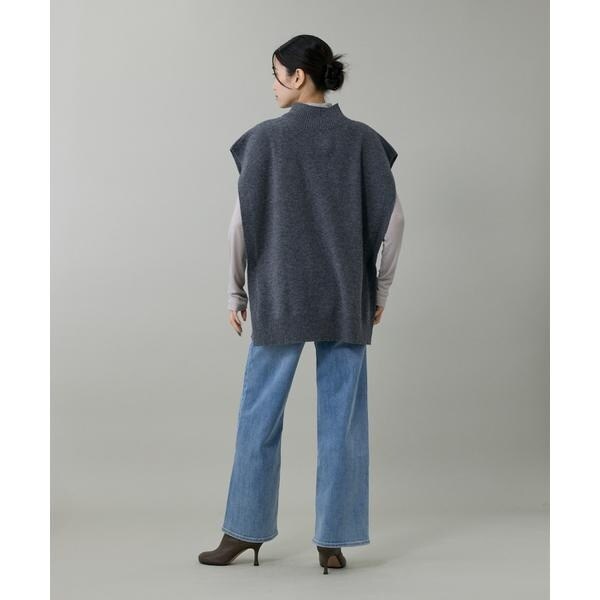 イネド（INED）/《大きいサイズ》ハイネックロングTシャツ