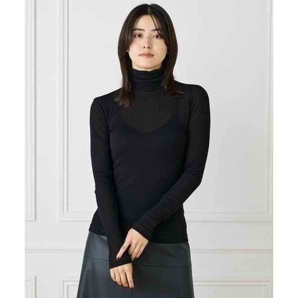 イネド（INED）/《大きいサイズ》ハイネックロングTシャツ