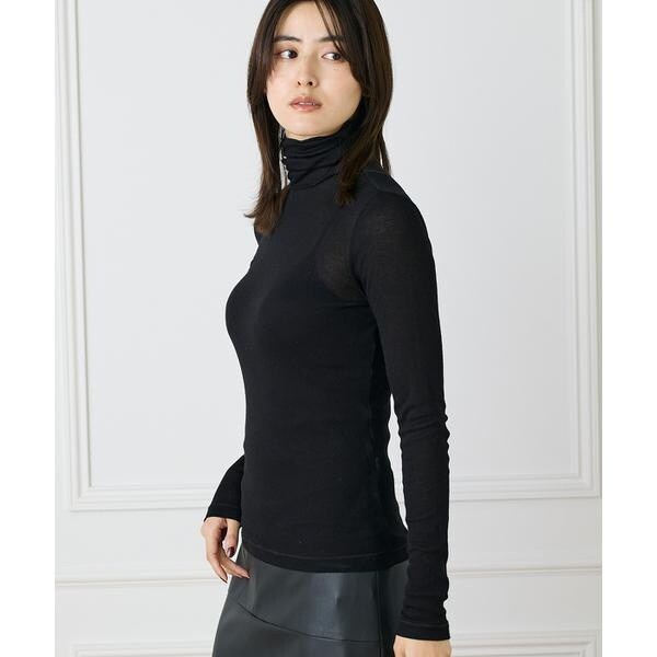 イネド（INED）/《大きいサイズ》ハイネックロングTシャツ