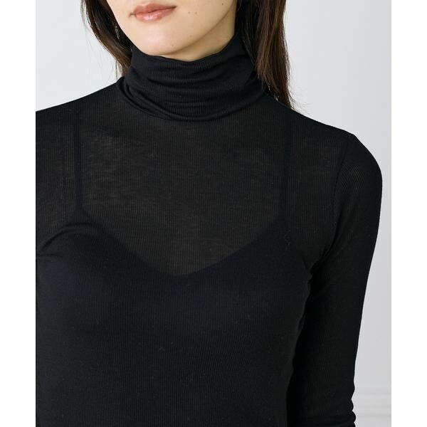 イネド（INED）/《大きいサイズ》ハイネックロングTシャツ