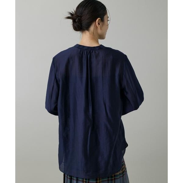 イネド（INED）/《大きいサイズ》ラッフルブラウス