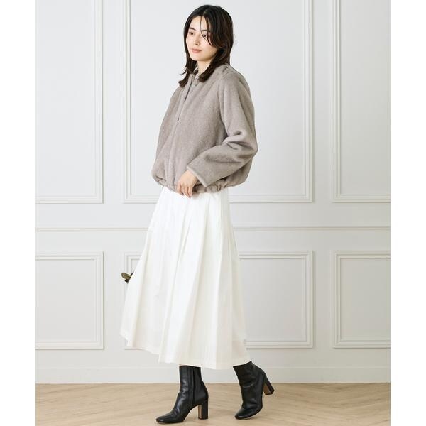 イネド（INED）/《大きいサイズ》タックプリーツスカート