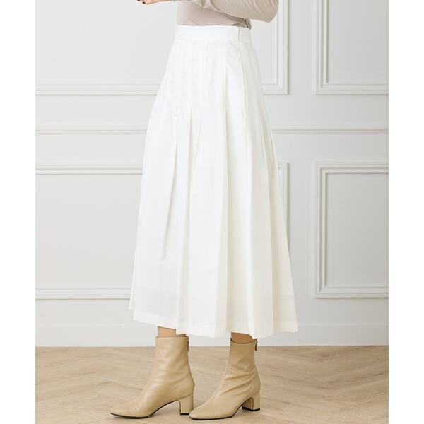 イネド（INED）/《大きいサイズ》タックプリーツスカート