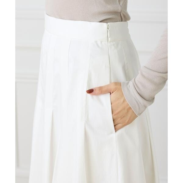 イネド（INED）/《大きいサイズ》タックプリーツスカート