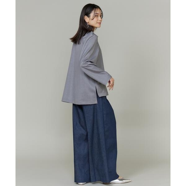 イネド（INED）/《大きいサイズ》盛り袖ブラウス《三尋木奈保コラボ・Oggi12月号掲載》