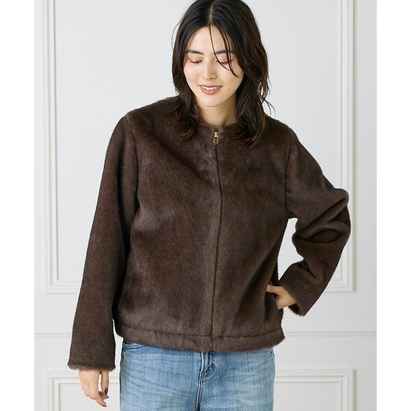 イネド（INED）/《大きいサイズ》エコファーブルゾン