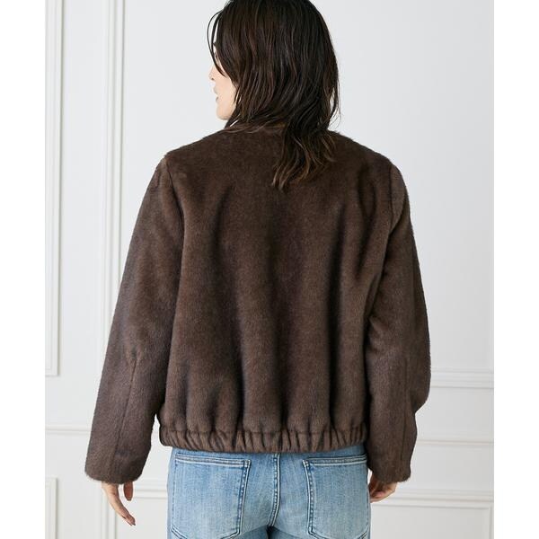 イネド（INED）/《大きいサイズ》エコファーブルゾン