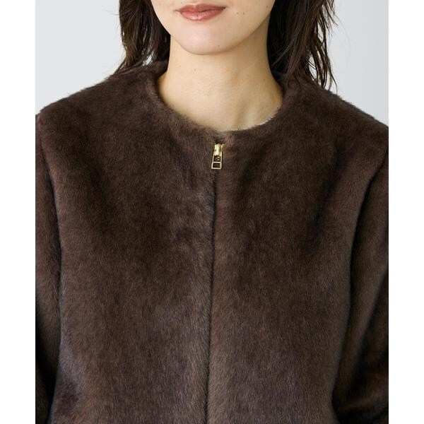 イネド（INED）/《大きいサイズ》エコファーブルゾン