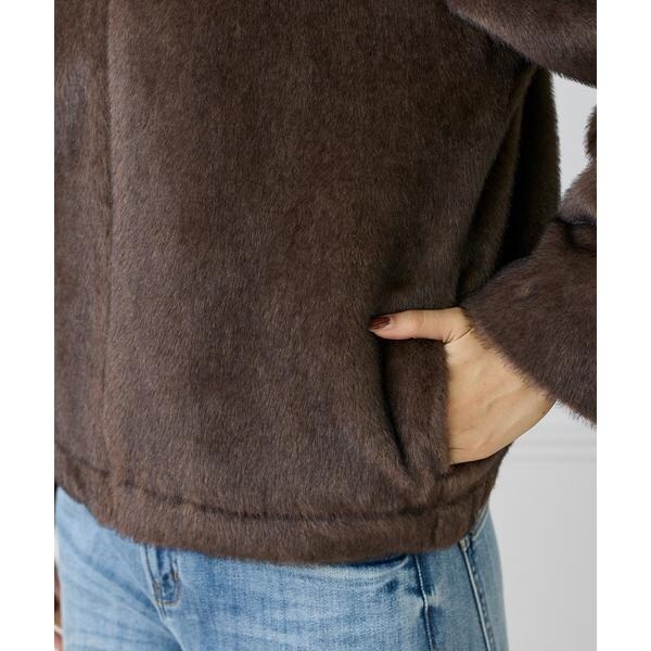 イネド（INED）/《大きいサイズ》エコファーブルゾン