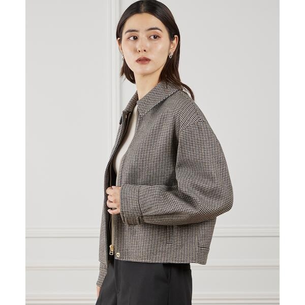 イネド（INED）/《大きいサイズ》ダブルフェイスブルゾン