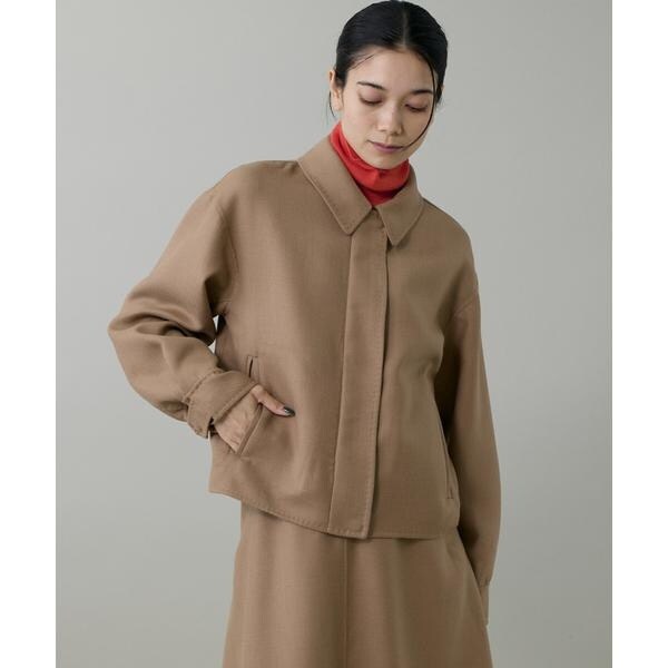 イネド（INED）/《大きいサイズ》ダブルフェイスブルゾン